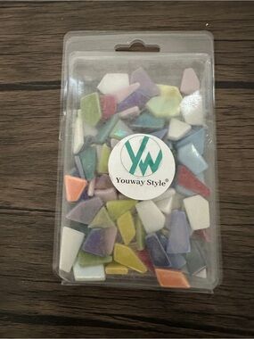 Youway Style Mixed Mosaic Tile Chips - Pastel Multicolor